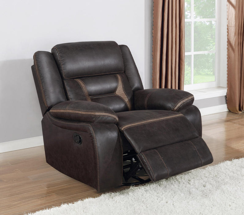 Greer Upholstered Tufted Back Glider Recliner - Tony’s Furniture Store & Linen (GA) - Multi Location
