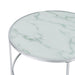 Lynn 2-piece Round Nesting Table White and Chrome - Tony’s Furniture Store & Linen (GA) - Multi Location