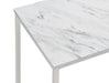 Leona Coffee Table with Casters White and Satin Nickel - Tony’s Furniture Store & Linen (GA) - Multi Location