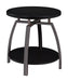 Dacre Round End Table Dark Grey and Black Nickel - Tony’s Furniture Store & Linen (GA) - Multi Location