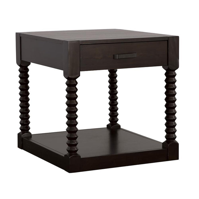 Meredith 1-drawer End Table Coffee Bean - Tony’s Furniture Store & Linen (GA) - Multi Location