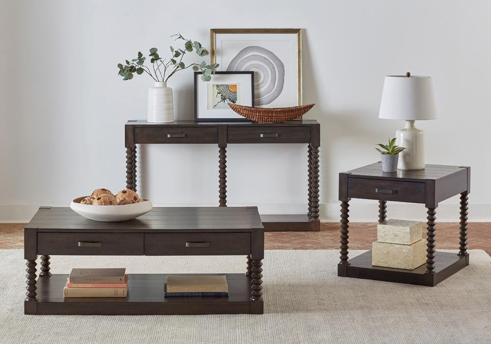 Meredith 2-drawer Sofa Table Coffee Bean - Tony’s Furniture Store & Linen (GA) - Multi Location