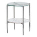 Cadee Round Glass Top End Table Clear and Chrome - Tony’s Furniture Store & Linen (GA) - Multi Location