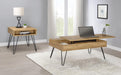 Fanning Lift Top Storage Coffee Table Golden Oak and Black - Tony’s Furniture Store & Linen (GA) - Multi Location
