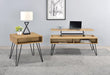 Fanning Lift Top Storage Coffee Table Golden Oak and Black - Tony’s Furniture Store & Linen (GA) - Multi Location