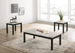 Bates Faux Marble 3-piece Occasional Table Set White and Black - Tony’s Furniture Store & Linen (GA) - Multi Location