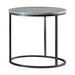 Lainey Faux Marble Round Top End Table Grey and Gunmetal - Tony’s Furniture Store & Linen (GA) - Multi Location