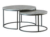 Lainey Round 2-piece Nesting Coffee Table Grey and Gunmetal - Tony’s Furniture Store & Linen (GA) - Multi Location