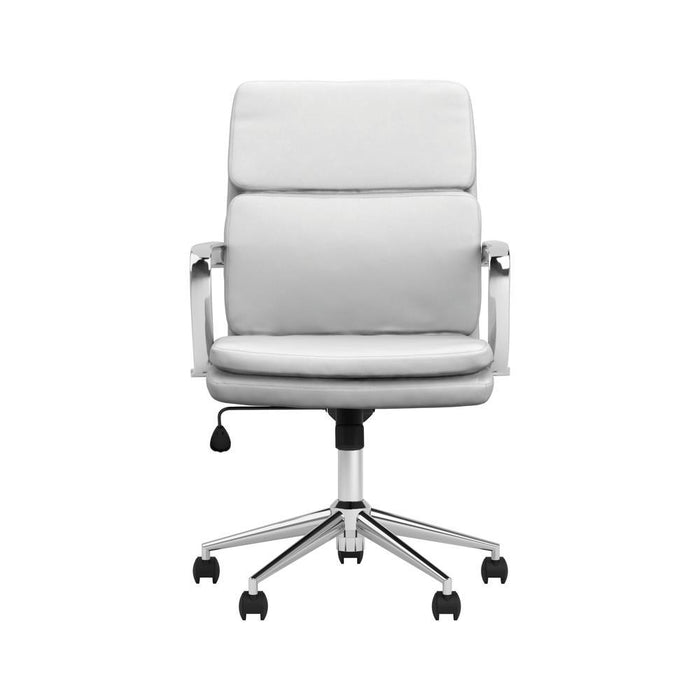 Ximena Standard Back Upholstered Office Chair White - Tony’s Furniture Store & Linen (GA) - Multi Location