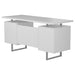 Lawtey Floating Top Office Desk White Gloss - Tony’s Furniture Store & Linen (GA) - Multi Location