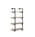 Elmcrest 24-inch Wall Shelf Black and Grey Driftwood - Tony’s Furniture Store & Linen (GA) - Multi Location