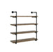 Elmcrest 40-inch Wall Shelf Black and Grey Driftwood - Tony’s Furniture Store & Linen (GA) - Multi Location