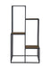 Rito 4-tier Display Shelf Rustic Brown and Black - Tony’s Furniture Store & Linen (GA) - Multi Location