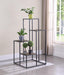 Rito 4-tier Display Shelf Rustic Brown and Black - Tony’s Furniture Store & Linen (GA) - Multi Location