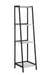 Pinckard 4-shelf Ladder Bookcase Grey Stone and Black - Tony’s Furniture Store & Linen (GA) - Multi Location