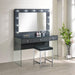 Afshan Upholstered Square Padded Cushion Vanity Stool - Tony’s Furniture Store & Linen (GA) - Multi Location