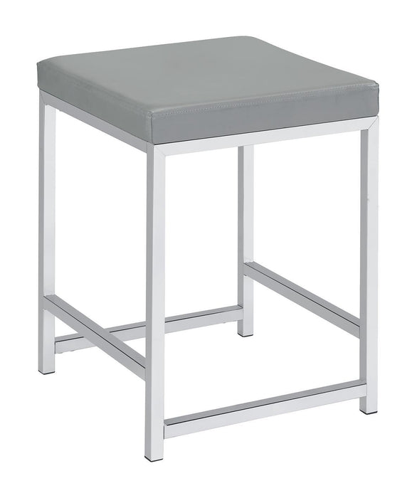Umbridge Upholstered Square Padded Cushion Vanity Stool - Tony’s Furniture Store & Linen (GA) - Multi Location