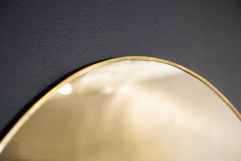 Hermione Round Wall Mirror Gold - Tony’s Furniture Store & Linen (GA) - Multi Location