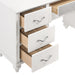 Barzini 7-drawer Vanity Desk with Lighted Mirror White - Tony’s Furniture Store & Linen (GA) - Multi Location