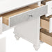 Barzini 7-drawer Vanity Desk with Lighted Mirror White - Tony’s Furniture Store & Linen (GA) - Multi Location
