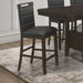 Prentiss Upholstered Counter Height Chair (Set of 2) Black and Cappuccino - Tony’s Furniture Store & Linen (GA) - Multi Location