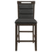 Prentiss Upholstered Counter Height Chair (Set of 2) Black and Cappuccino - Tony’s Furniture Store & Linen (GA) - Multi Location