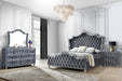 Antonella 4-Piece Queen Upholstered Tufted Bedroom Set Grey - Tony’s Furniture Store & Linen (GA) - Multi Location