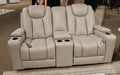 Elevate Edges Glider Reclining Loveseat with Console - Tony’s Furniture Store & Linen (GA) - Multi Location