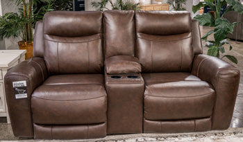 Gravier Power Reclining Loveseat with Console - Tony’s Furniture Store & Linen (GA) - Multi Location