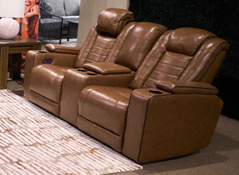 Gruaro Power Reclining Loveseat with Console - Tony’s Furniture Store & Linen (GA) - Multi Location