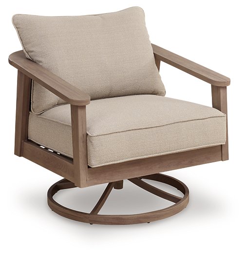 Harmony Headlands Outdoor Swivel Lounge with Cushion - Tony’s Furniture Store & Linen (GA) - Multi Location