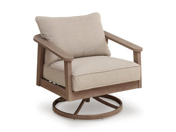 Harmony Headlands Outdoor Swivel Lounge with Cushion - Tony’s Furniture Store & Linen (GA) - Multi Location