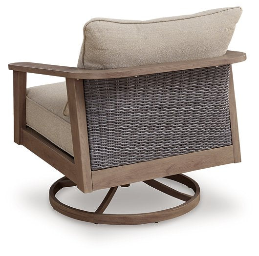 Harmony Headlands Outdoor Swivel Lounge with Cushion - Tony’s Furniture Store & Linen (GA) - Multi Location