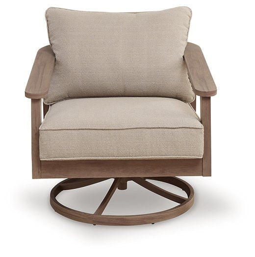 Harmony Headlands Outdoor Swivel Lounge with Cushion - Tony’s Furniture Store & Linen (GA) - Multi Location