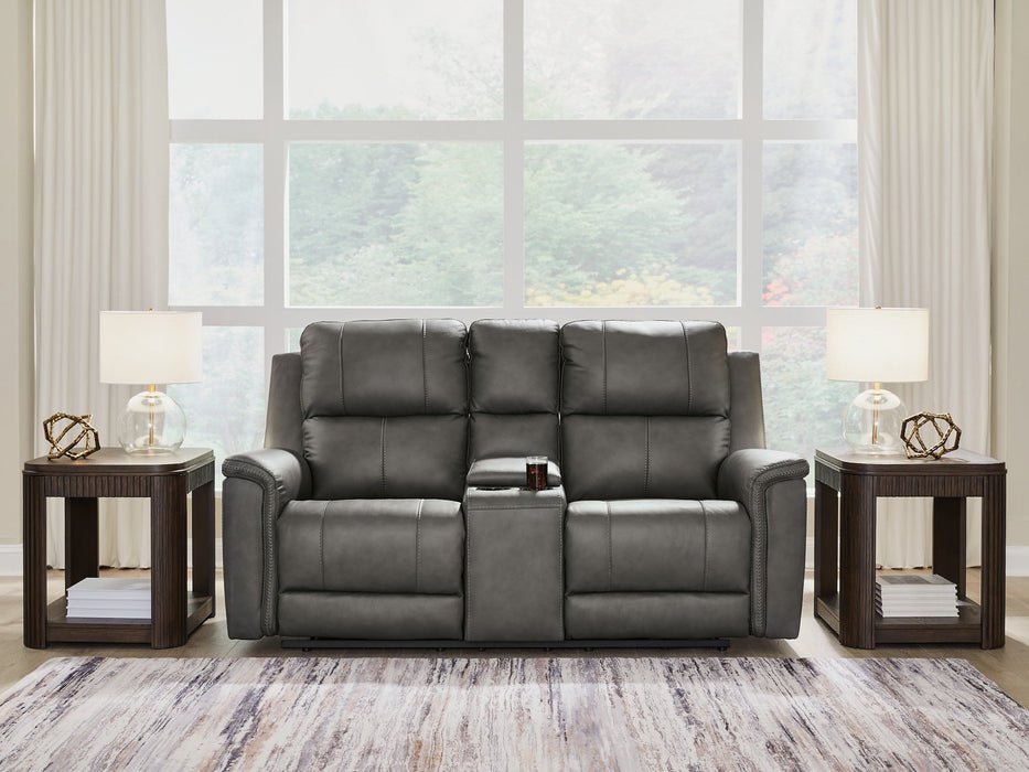 Bleckley Power Reclining Loveseat with Console - Tony’s Furniture Store & Linen (GA) - Multi Location