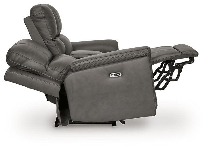 Bleckley Power Reclining Loveseat with Console - Tony’s Furniture Store & Linen (GA) - Multi Location