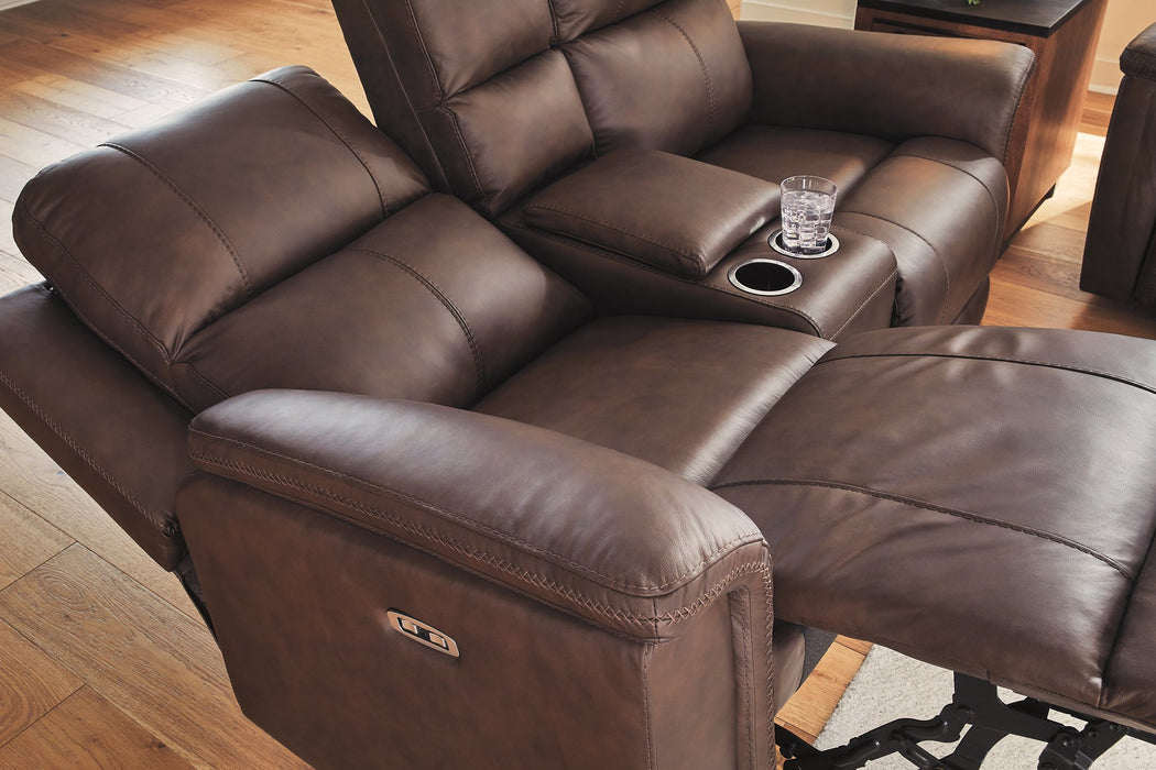 Bleckley Power Reclining Loveseat with Console - Tony’s Furniture Store & Linen (GA) - Multi Location