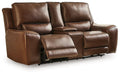 DeepWakes Power Reclining Loveseat with Console - Tony’s Furniture Store & Linen (GA) - Multi Location