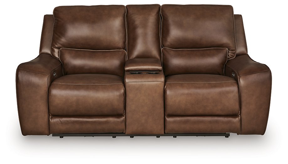 DeepWakes Power Reclining Loveseat with Console - Tony’s Furniture Store & Linen (GA) - Multi Location