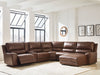DeepWakes Power Reclining Sectional with Chaise - Tony’s Furniture Store & Linen (GA) - Multi Location