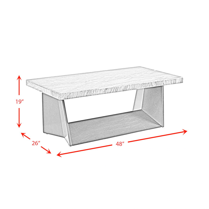 Beckley Coffee Table Complete in Marble Top - Tony’s Furniture Store & Linen (GA) - Multi Location