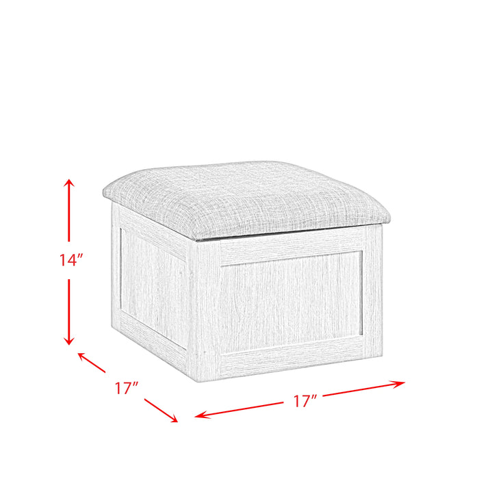 Uster Coffee Table W/Four storage Stools Grey - Tony’s Furniture Store & Linen (GA) - Multi Location
