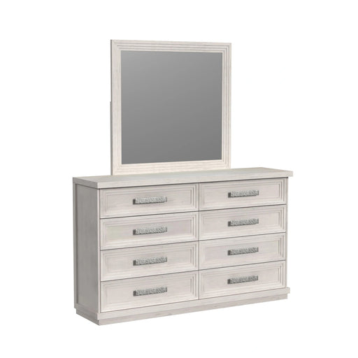 Avalanche Dresser and Mirror Set in Antique White - Tony’s Furniture Store & Linen (GA) - Multi Location