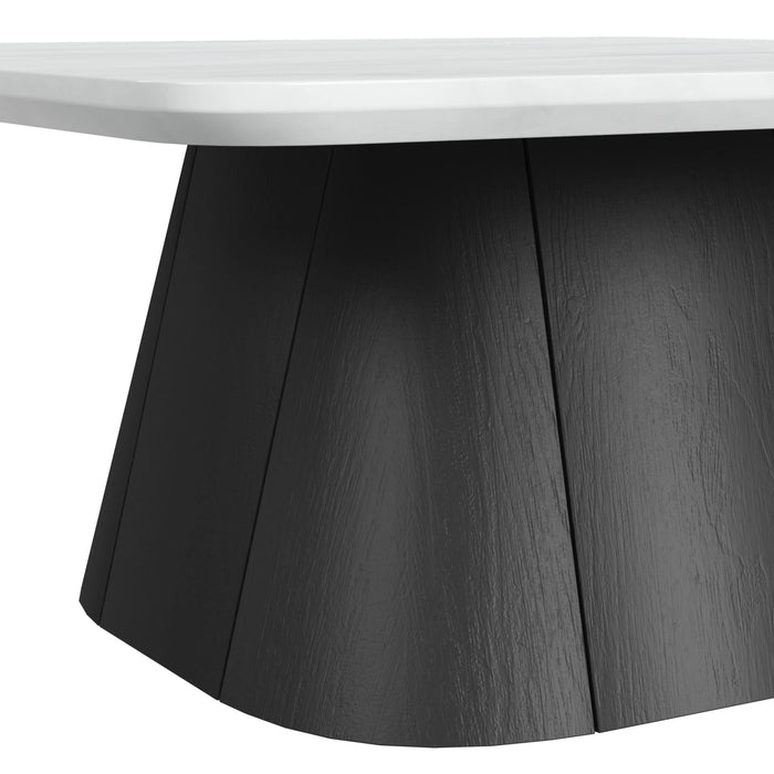 Edison Coffee Table in White and Black - Tony’s Furniture Store & Linen (GA) - Multi Location