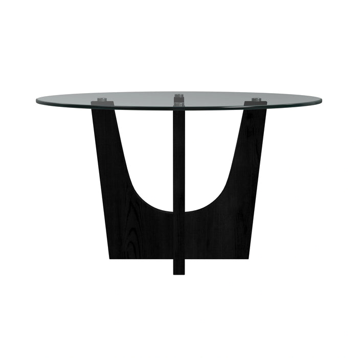 Oregon Round Table in Black - Tony’s Furniture Store & Linen (GA) - Multi Location