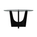Oregon Round Table in Black - Tony’s Furniture Store & Linen (GA) - Multi Location