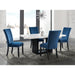 Valentino White 5PC Dining Set-Table & Four Chairs - Tony’s Furniture Store & Linen (GA) - Multi Location