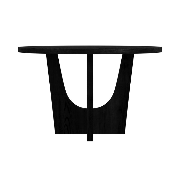 Oregon Round Table in Black - Tony’s Furniture Store & Linen (GA) - Multi Location