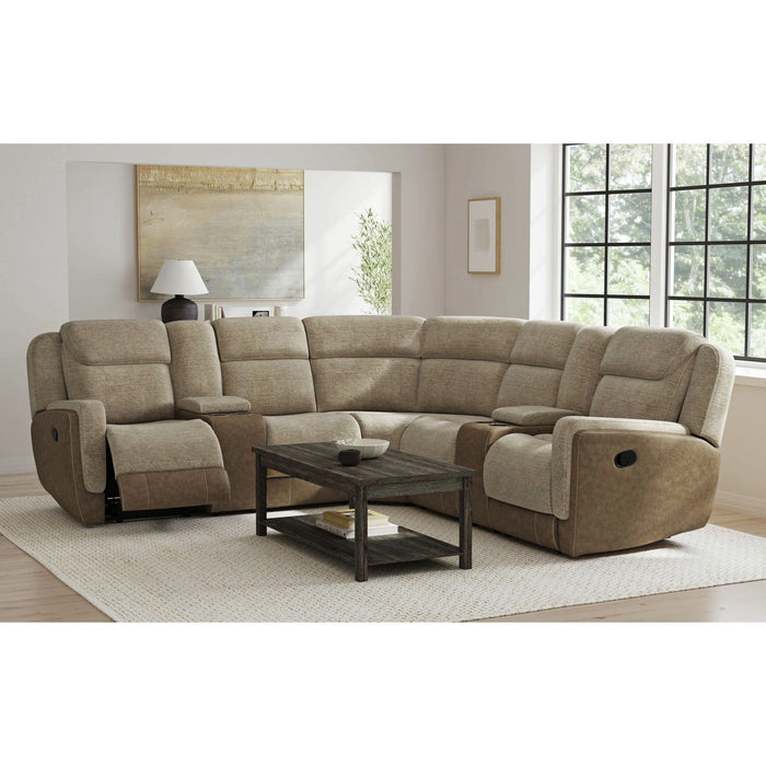 Hornet 3PC Sectional Set with Console and 2 Recliners - Tony’s Furniture Store & Linen (GA) - Multi Location
