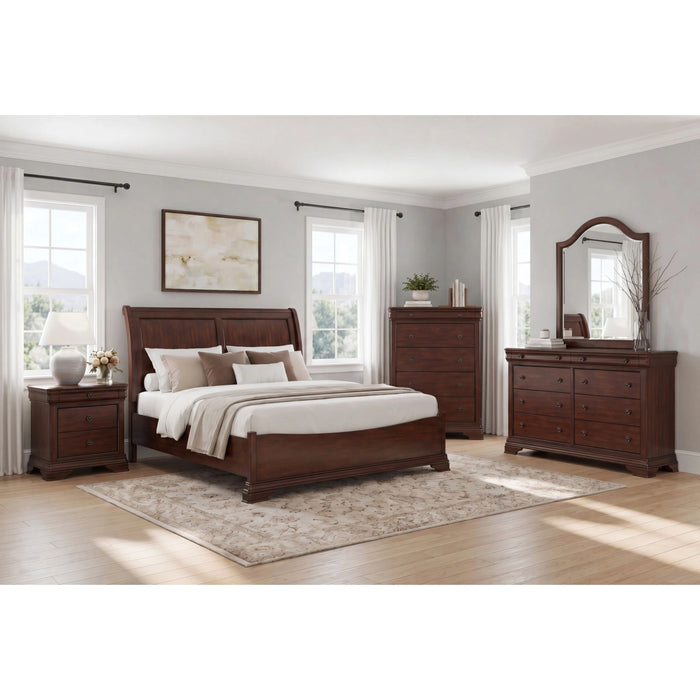 Phillipe Bedroom Set in Cherry